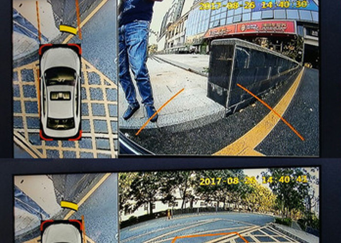 Radar Detection 360 Degree View Car Camera System With Motion Sensor