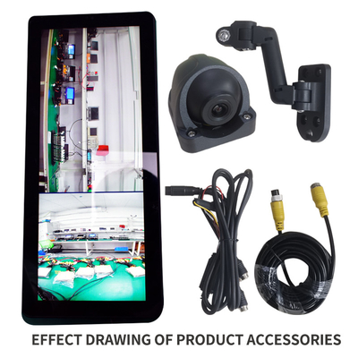 quality  IP67 Vehicle Rear View Mirrors DVR Full HD 1080P 2CH Dual Camera Video Recorder factory
