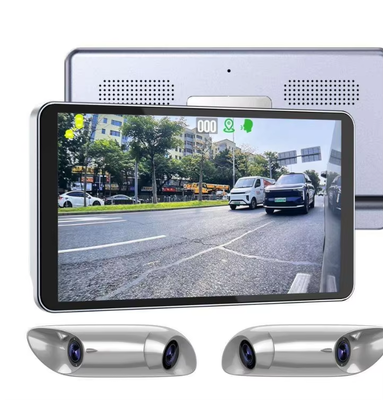 quality  6 Inch Electronic Rearview Mirror Monitor System with Dual Side Shark Fin Cameras and AHD 1080P HD Blind Spot Monitoring Kit factory