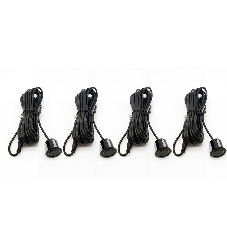 8 Black Parking Sensor Systems 0.3 To 2.2m Vehicle Backup Warning System