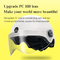 DVR Smart Motorcycle Helmet Camera 1080P With Safety Ride LED Warning Flash Light