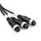 8m 4 Pin Rear View Camera Cable Extension Video Cable Flameproof PU Waterproof