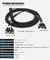 PU Backup Reversing Camera Extension Cable Monitoring Spring Line 8 Meters