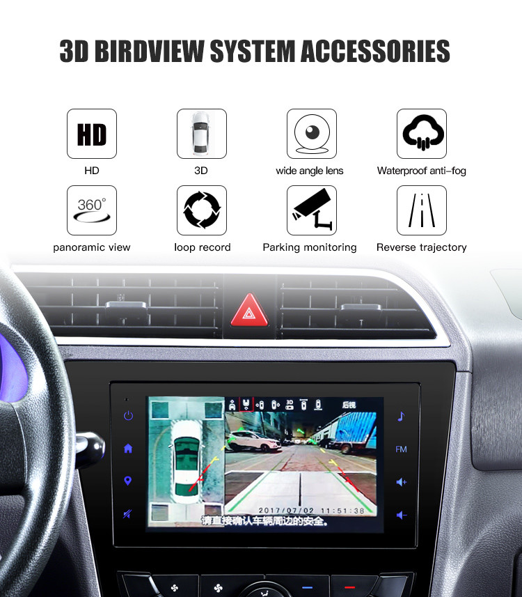 360° Parking Camera System for Auto Parts Shops with Night Vision and ...