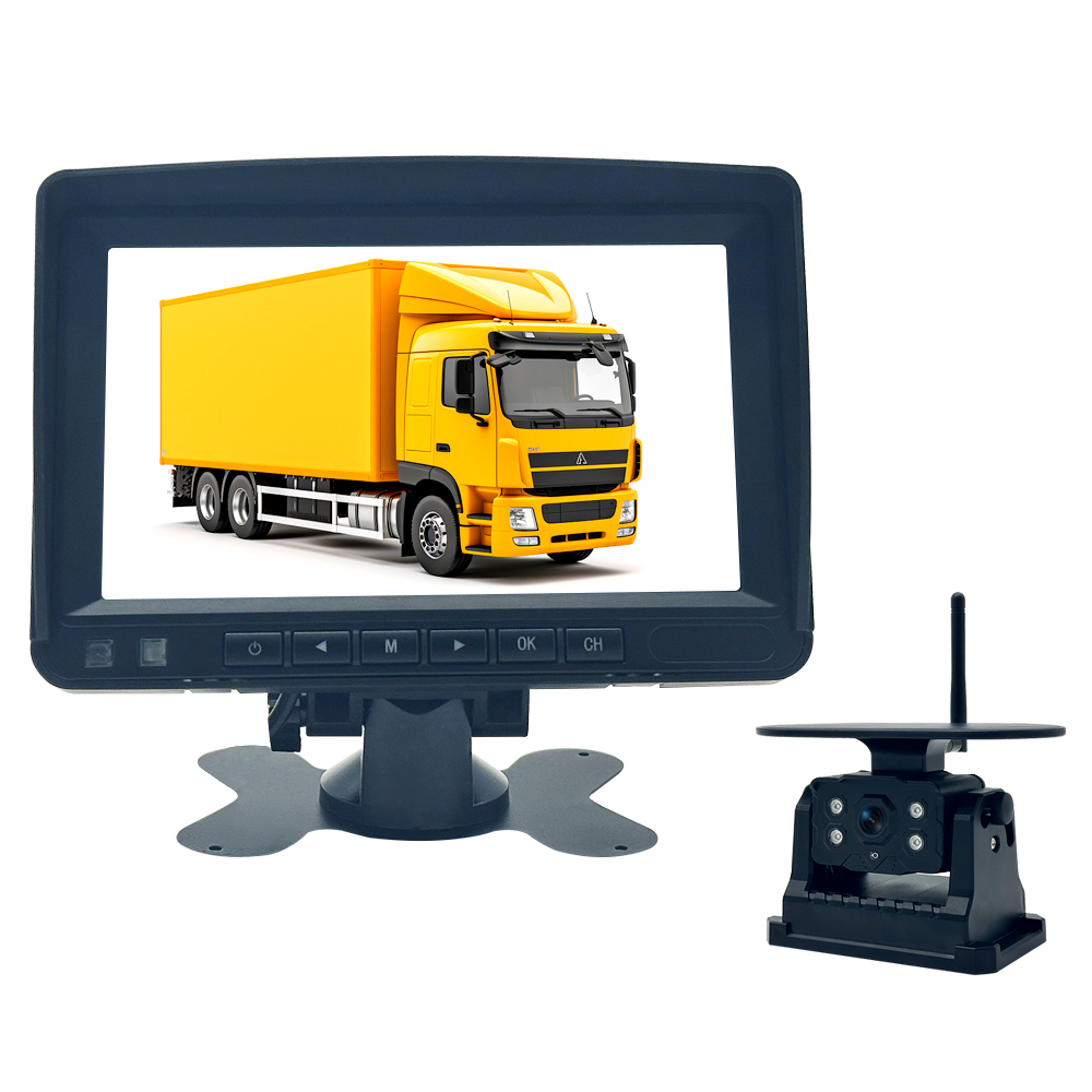 Commercial Truck Wireless Camera and Display Kit for Parking and Blind ...