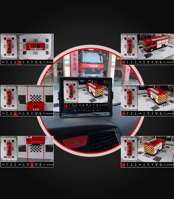 IP67 Car Camera Security System Commercial Truck Backup Camera 4CH HD 1080P