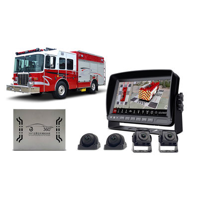 360 Car Camera System with Four AHD Cameras IPS Split Screen Monitor and IP67 Waterproof for Fleet Safety