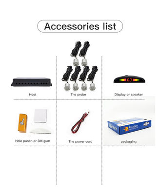 Smart Parking Location Autocar Parking Sensor, Front and Rear Detection, Auto Parking Assist, Vehicle Parking Safety Device, Universal Car Sensor