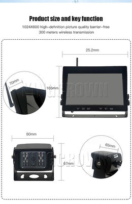 HD Wireless Car Rearview Camera with Waterproof Design Night Vision Parking Assistance