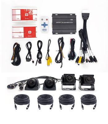 1080P AHD 360 Degree Panoramic Reverse Camera Bird View System, Waterproof Car DVR Recording, Parking Aid for Hyundai Trucks, Bus and RV