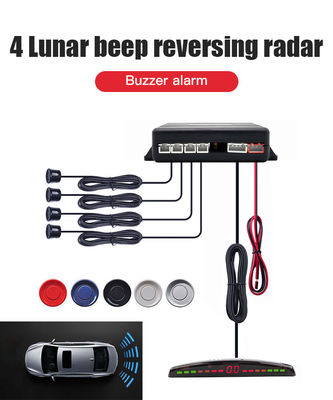 LED Display Car Parking Sensor Kit 4 Ultrasonic Reverse Sensors IP68 Waterproof Safety Driving Assistant for Vehicle Parking Protection
