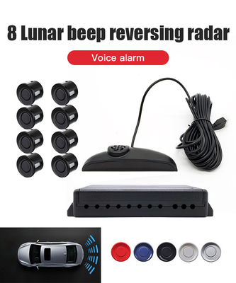 36V Truck Vehicle Car 8 Parking Sensor Kit Lightweight High Sensitivity