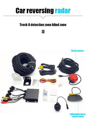 12-24V Universal 8 Sensor Parking Radar Kit LED Distance Display Reverse Warning System OEM Service
