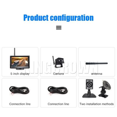 Night Vision WiFi Wireless Car Rear View Monitor, Wireless Reverse Backup Camera with 1‑Year Warranty for Scania Heavy‑Duty Commercial Vehicles