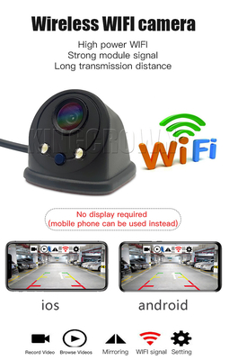 Vehicle Data Recorder with Front View Wireless Reversing Camera USB Interface for Android iOS