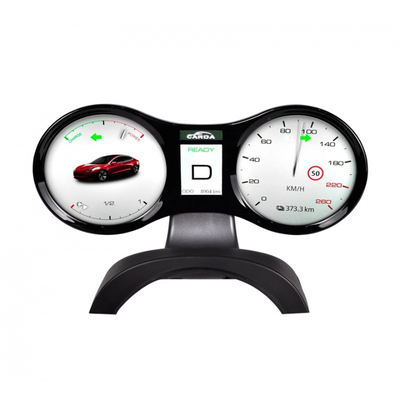 Selectable Warning Light Tesla Model Y Instrument Cluster Panel LCD 4.3 Inch
