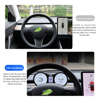 Selectable Warning Light Tesla Model Y Instrument Cluster Panel LCD 4.3 Inch
