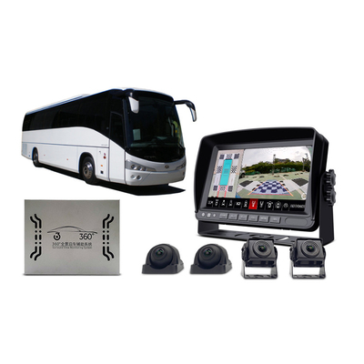 Bird View Car Camera System with Automatic Parking, IP68 4-Side & Rear View for Bus RV