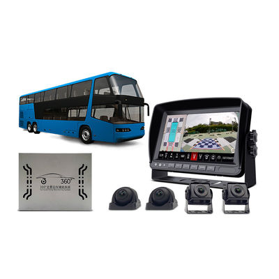 Commercial Vehicle 360 Degree Surround View System HD Bird’s Eye Camera Kit for Bus, Truck & Fleet Safety Monitoring
