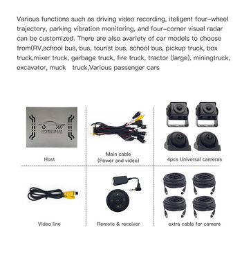 Heavy Duty Truck 360 Degree Camera System with AHD 1080P IP68 Waterproof for Harsh Conditions