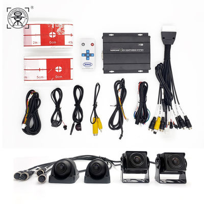 Universal 4 Cameras HD 1080P Recorder Surround View Monitoring Reversing Aid Panorama System Car 360 Camera System