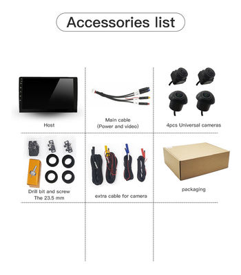 Surround View Camera with Automatic Parking Mode Wireless and Enhanced Night Vision