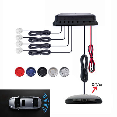 4 Sensors Auto Parking Radar, LED Display On/Off Reverse Backup Monitor Detector System
