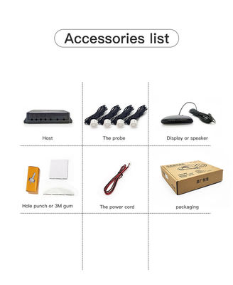 4 Sensors Auto Parking Radar, LED Display On/Off Reverse Backup Monitor Detector System for Honda Civic