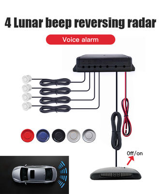 Car Parktronic LED Parking Sensor 4 Sensors Reverse Backup Parking Radar Monitor Detector System