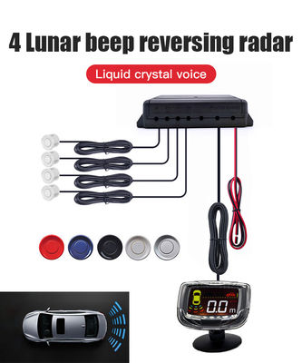 LCD Display 4 Sensor Parking Radar Kit System Visual and Audio Distance Warning Parking Aid