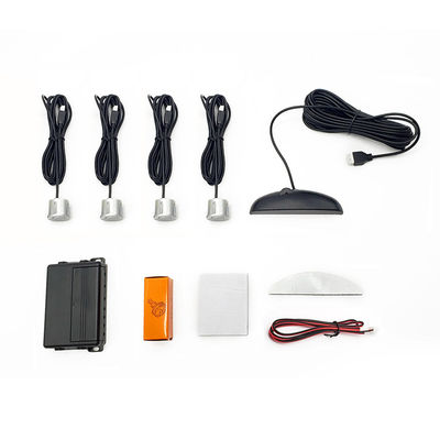 Waterproof Vehicle Security Reverse Backup System LED Display Car 4 Parking Sensor with Adjustable Sensitivity Reversing Aid Device