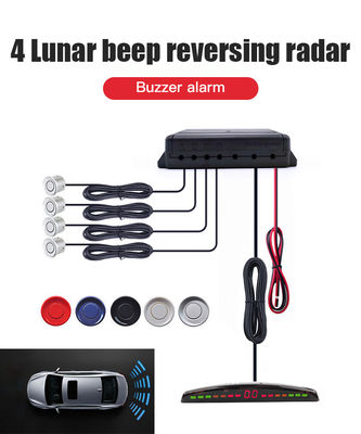 Parking Assist LED Reverse Parking Sensor System, IP67 Waterproof Buzzer Beep Indicator with G‑Sensor for Passenger Car Aftermarket Safety Upgrade OEM Available