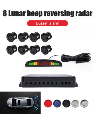 8-Radar Ultrasonic Parking Sensor System with High Accuracy and LED Distance Display