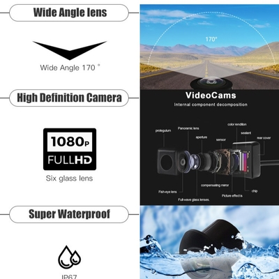 ODM 28V Car Multimedia Navigation System Box Truck Backup Camera 1920*1080P