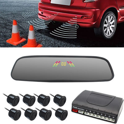 8-Radar Ultrasonic Parking Sensor System with High Accuracy and LED Distance Display