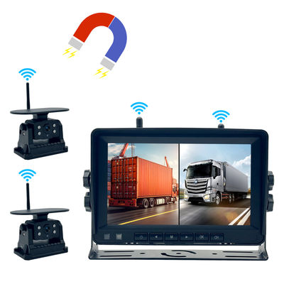 School Bus Car Wireless Monitor Camera System 9 Inch LCD Display Screen BSD Rear View Side Mirror 1080P Magnetic Battery