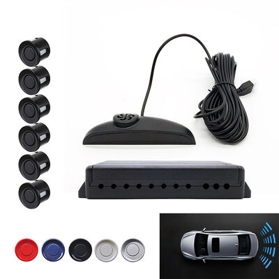 6-Point Car Reverse Sensor Kit LED Display Parking Assistance System Backup Radar for Vehicle Safe Driving