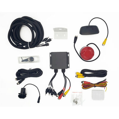  8‑Piece Waterproof Truck Parking Sensor System, Blind Spot Alarm Reversing Radar with LED Backlight Display DC24V Heavy‑Duty Parking Monitor