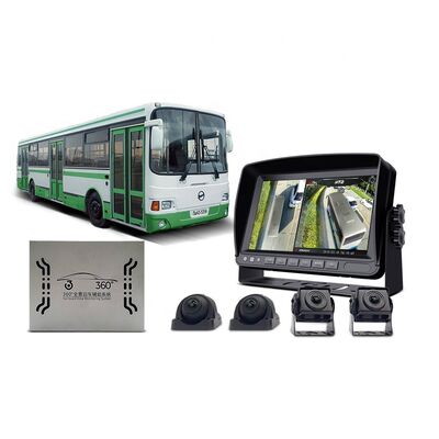 1080P 3D 360° Bird View Camera System for Bus & Commercial Vehicles with Panoramic Parking Monitoring and IP67 Waterproof Cameras
