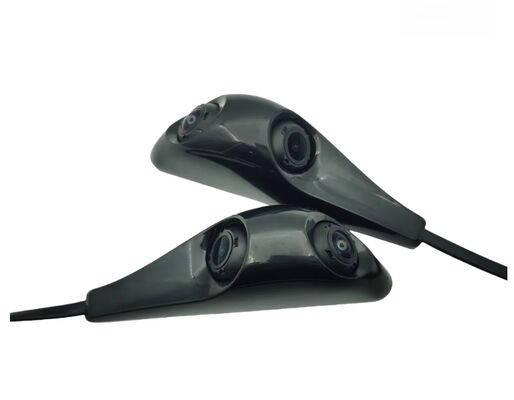 AHD 1080P Dual Lens Car Side View Camera System Sticker Mount Design with 4PIN Aviation Connector