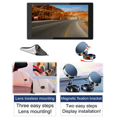High-Resolution AHD 1080P Sharkfin Camera AI Blind Spot Detection with 5 inch LCD Monitor