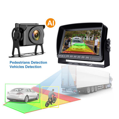 IP68 Waterproof 1080P Night Vision Truck CCTV System Infrared Car Black Box Front Rearview Mirror Camera