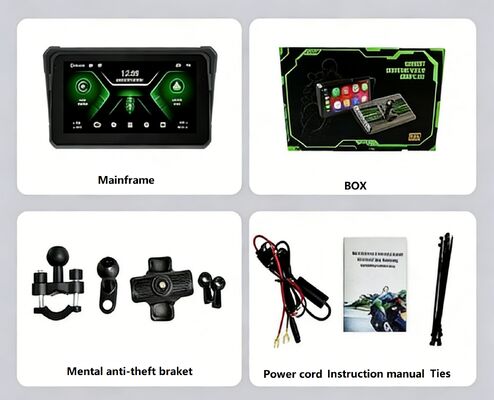 Motorcycle recorder wireless Carplay/Androidauto mobile phone vehicle screen projection navigation