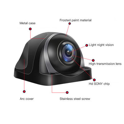  1080P AHD Starlight Side View Camera, Waterproof Side Mount Vehicle Camera for Truck, OEM ODM Available