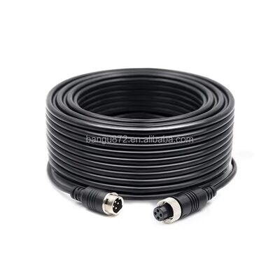 4PIN Aviation Connector Cable with Pure Copper Core IP67 Waterproof and Spiral Flexible Design for Vehicle Cameras