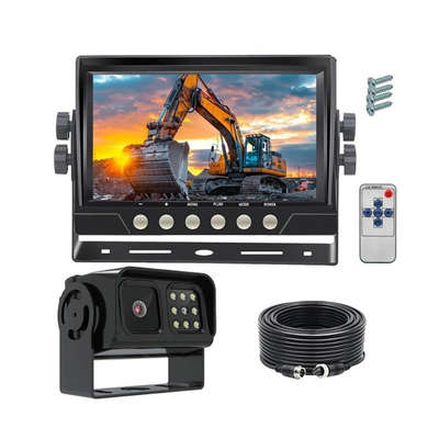 10'' Heavy Duty Vehicle Monitor Kit with IP68 Waterproof 1080P AHD Starlight Sensor and 140° Wide View Angle Rear View Camera System
