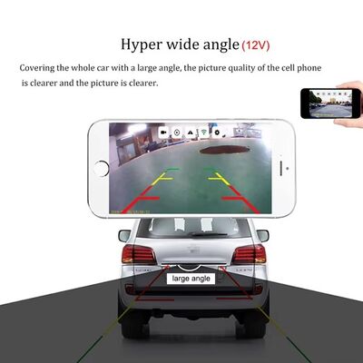 5G WiFi Wireless HD Car Backup Camera with Infrared Night Vision IP67 Waterproof and 140 Degree View Angle for iOS Android