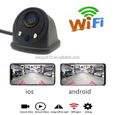 WiFi Heavy Duty Car Side Camera with 140 Degree View Angle IP67 Waterproof and 720P Resolution Night Vision
