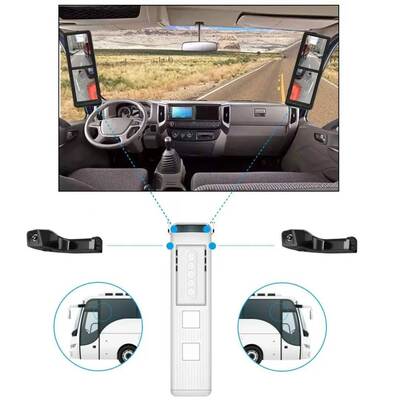 Large 15.88Inch 2.5D Touch Screen Electronic Rearview Mirror With Waterproof Reverse Backup Camera Monitor for Yutong Bus