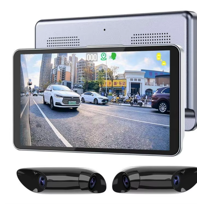 6 Inch CMS Electronic Rearview Mirror System with Dual Side View Cameras AHD 1080P HD and IP67 Waterproof for Truck Bus Van RV